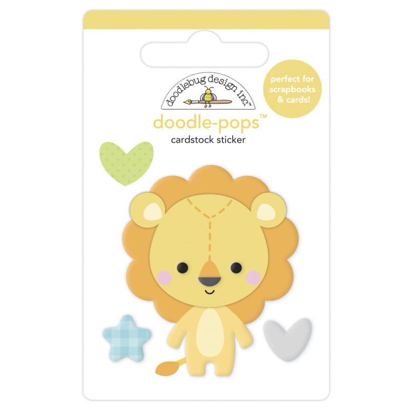 Doodlebug Design Lovable Lion Doodle-Pops (6777) ( 842715067776)